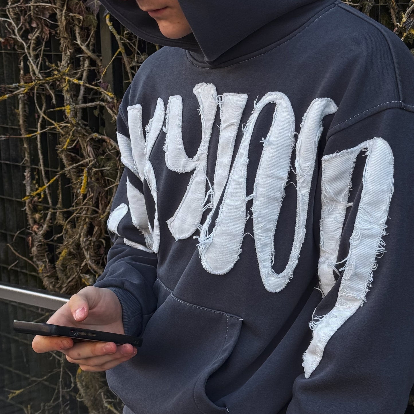 NEODUST HOODIE (GREY WASHED)