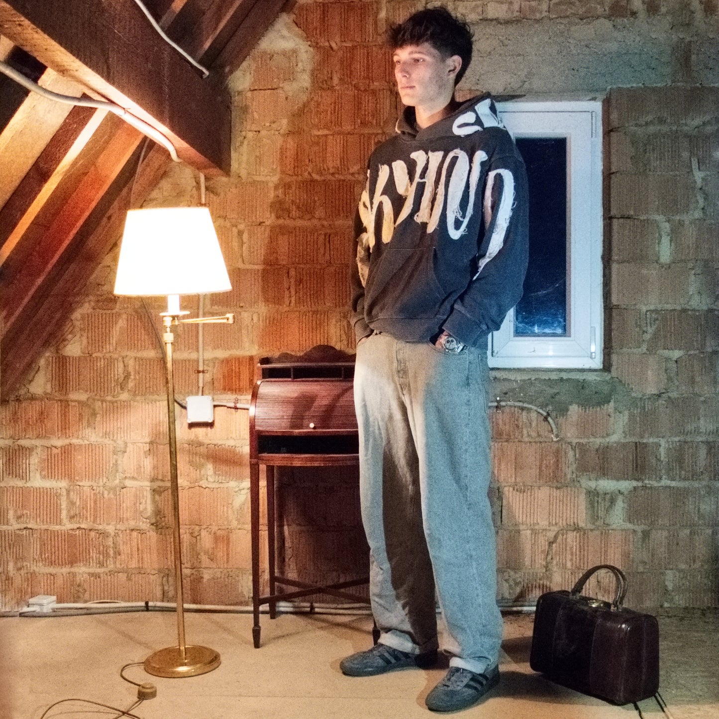 NEODUST HOODIE (GREY WASHED)